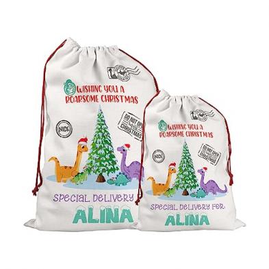 Print Maniacs Personalised Dinosaur Santa Sack