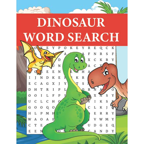 Dinosaur Word Search Book For Adults & Seniors