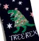 Ladies Christmas Tree Rex Socks 4-8 UK Thumbnail Image 2