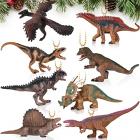 Assorted Dinosaur Christmas Ornament Set - 8 Pieces Main Thumbnail