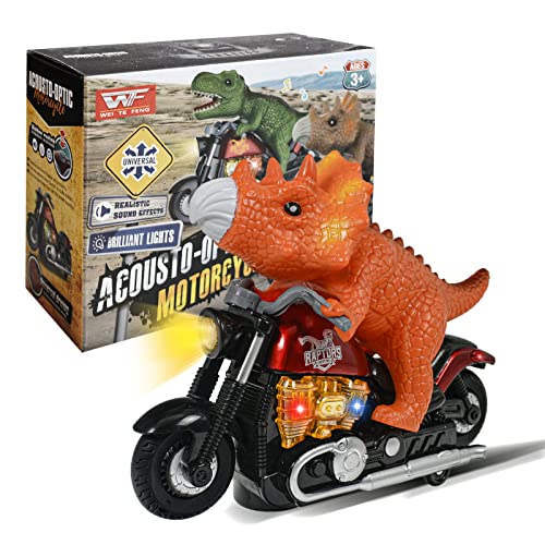 Motorcycle Triceratops Toy with Light & Sound