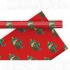 Fierce T-Rex Christmas Wrapping Paper - 6 foot x 30 inch Main Thumbnail
