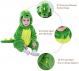 baby hooded dinosaur onesie romper, toddlers dragon dino fancy dress jumpsuit (green, 12-15 months) Thumbnail Image 1