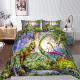 decorative 3 piece bedding set with dinosaur print Thumbnail Image 1