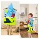 filowa hooded towel poncho for kids beach towel dinosaur bath towel swimming pool surfing towels microfibre soft absorbent wearable bathrobe with drawstring bag for childs boys 2-6 years Thumbnail Image 5