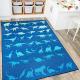 blue dinosaur rug - available in 3 sizes Thumbnail Image 1