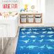 blue dinosaur rug - available in 3 sizes Thumbnail Image 2
