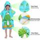lumsinker cartoon kids hooded beach bath towel swim towel colorful childrens cover-ups cape poncho girls boys (2pcs crocodile frog) Thumbnail Image 4