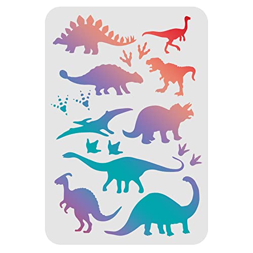 Dinosaurs Stencil 30x21cm