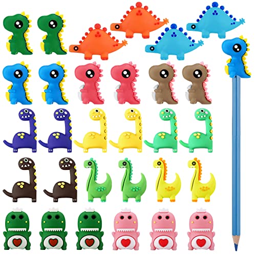 30 Dinosaur Pencil Toppers
