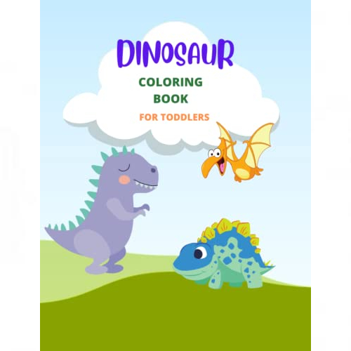 Cute Dinosaur Coloring Book For Toddlers