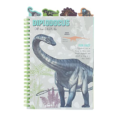 Natural History Museum Dinosaur Notebook With Facts - Lined - 21 x 15cm