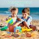 hidmed kids beach toys 33 pcs, dinosaur mould set sand toys with mesh bag kids 3-10 age Thumbnail Image 3