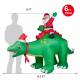 Huge 8 FT Inflatable Stegosaurus with Father Christmas Thumbnail Image 3