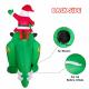 Huge 8 FT Inflatable Stegosaurus with Father Christmas Thumbnail Image 4