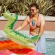dinosaur swimming ring inflatable swimming hoop for kids dinosaur swimming hoop pvc swimming hoop pool accessories lounge for kids summer pool beach party Thumbnail Image 4