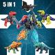 5 in 1 transforming take apart dinosaur toys - weefeestar Thumbnail Image 1