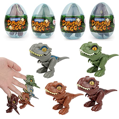 4 Biting Hand Dinosaur Egg Toys - KWINY