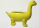yellow ceramic brontosaurus plant pot indoor or outdoor Thumbnail Image 2