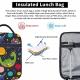 insulated space dinosaurs lunch bag for kids Thumbnail Image 3