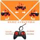 Remote Control Triceratops Monster Truck - Orange Thumbnail Image 2