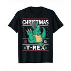 Christmas T-Rex with a Dinosaur for Xmas T-Shirt Main Thumbnail