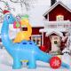 10 Ft Long Inflatable Diplodocus With Smaller Diplodocus Xmas Decoration Thumbnail Image 2