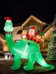 Inflatable Diplodocus with Santa Elf and Reindeer Thumbnail Image 4