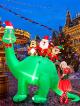 Inflatable Diplodocus with Santa Elf and Reindeer Thumbnail Image 5