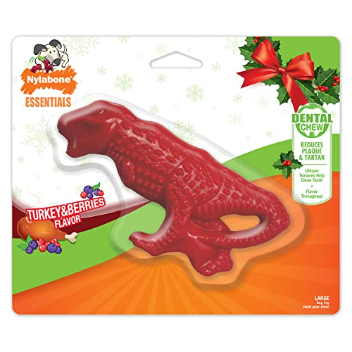 Nylabone Essentials Xmas Holiday Dog Chew - Turkey & Cranberry Flavour