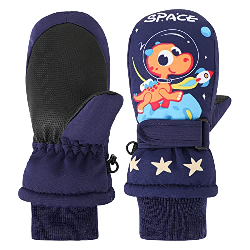  Dinosaur in Space Mittens - Ages 1-7
