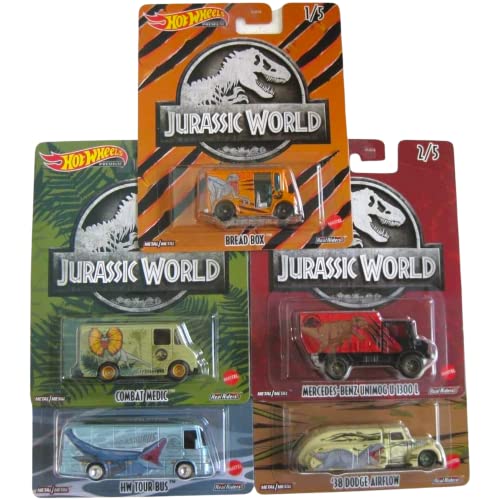 Hot Wheels Jurassic World 5 Car Set