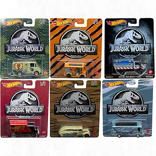 Hot Wheels Jurassic World Dominion Dino Cars Bundle