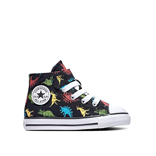 Converse Toddler High-Top Chuck Taylor All Star Easy-On Dinos Black