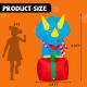 5ft Inflatables Triceratops on Present Decoration Thumbnail Image 4