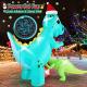 Inflatable T-Rex with Dilophosaurus Merry Christmas Sign and Present  Thumbnail Image 3