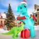 Inflatable T-Rex with Dilophosaurus Merry Christmas Sign and Present  Thumbnail Image 4