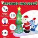 6 FT Inflatable Christmas Tree with Santa and Blue Dinosaur Thumbnail Image 5