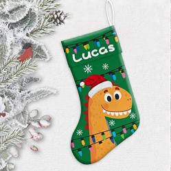 Cookies & Trees - Christmas Dinosaur Stocking main image 1