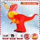 6ft Roaring T-rex with Antlers Inflatable Xmas Decoration Thumbnail Image 5