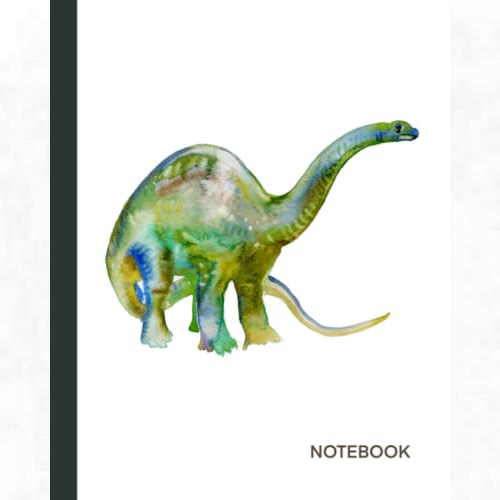 Apatosaurus Notebook - 120 Pages - Lined - 8x10 Inches
