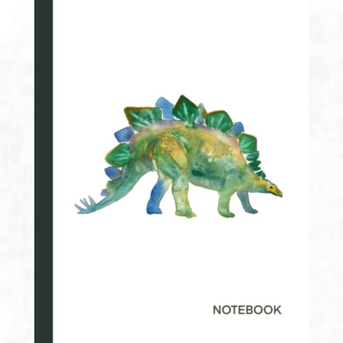 Stegosaurus Notebook - 120 Pages - Lined - 8x10 Inches
