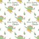 Dinosaur on Sledge Personalised Christmas Wrapping Paper With 2 Tags Thumbnail Image 1
