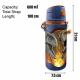 Official Jurassic World Aluminium Water Bottle with Strap Thumbnail Image 1