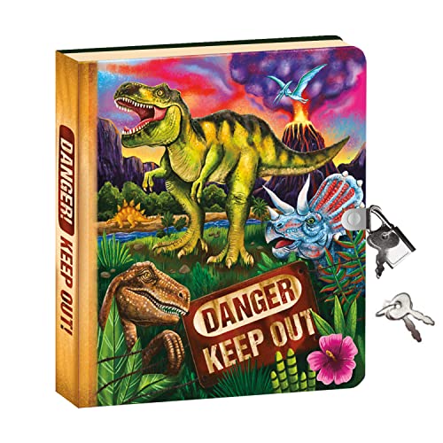 Kids Glow in the Dark Dinosaur Diary With Lock and Key