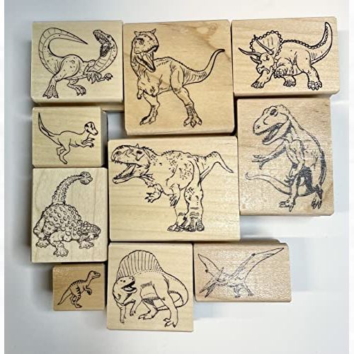 Dinosaur Rubber Stamp Set