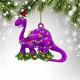 Cute Cartoon Dinosaur Ornament for Christmas Tree Thumbnail Image 3