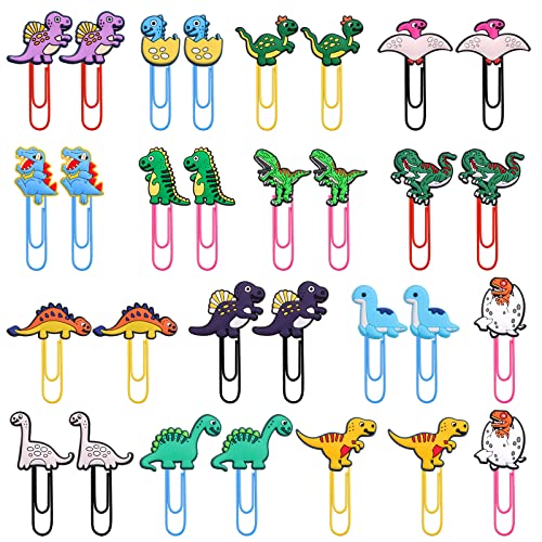30 Cute Paper Clips - Various Dinosaurs
