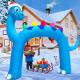 12 FT Inflatable Dinosaur Xmas Archway With Built-in Flashing LEDs Thumbnail Image 2