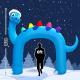 12 FT Inflatable Dinosaur Xmas Archway With Built-in Flashing LEDs Thumbnail Image 5